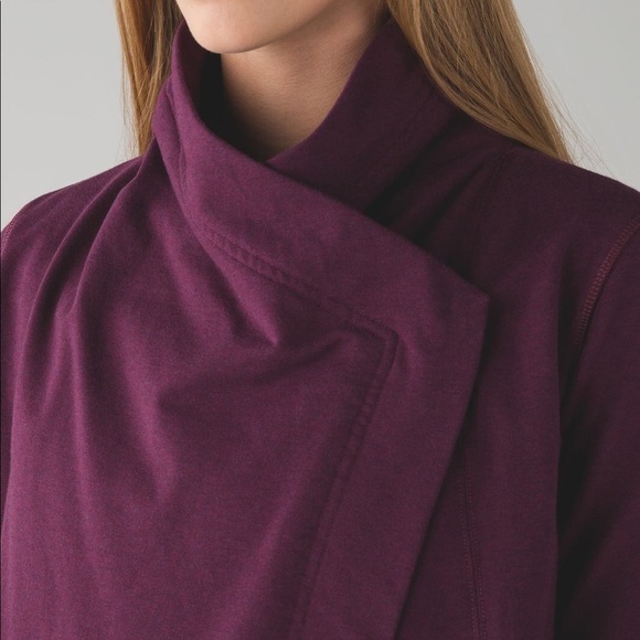 LULULEMON Restore Wrap Cardigan Sweater Grape 4 - Picture 11 of 11